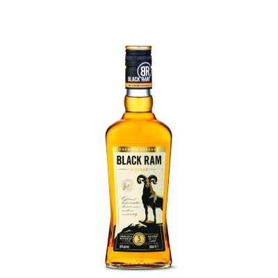 Whisky Premium Blended Black Ram 3YO 40% Alc. 0.5l
